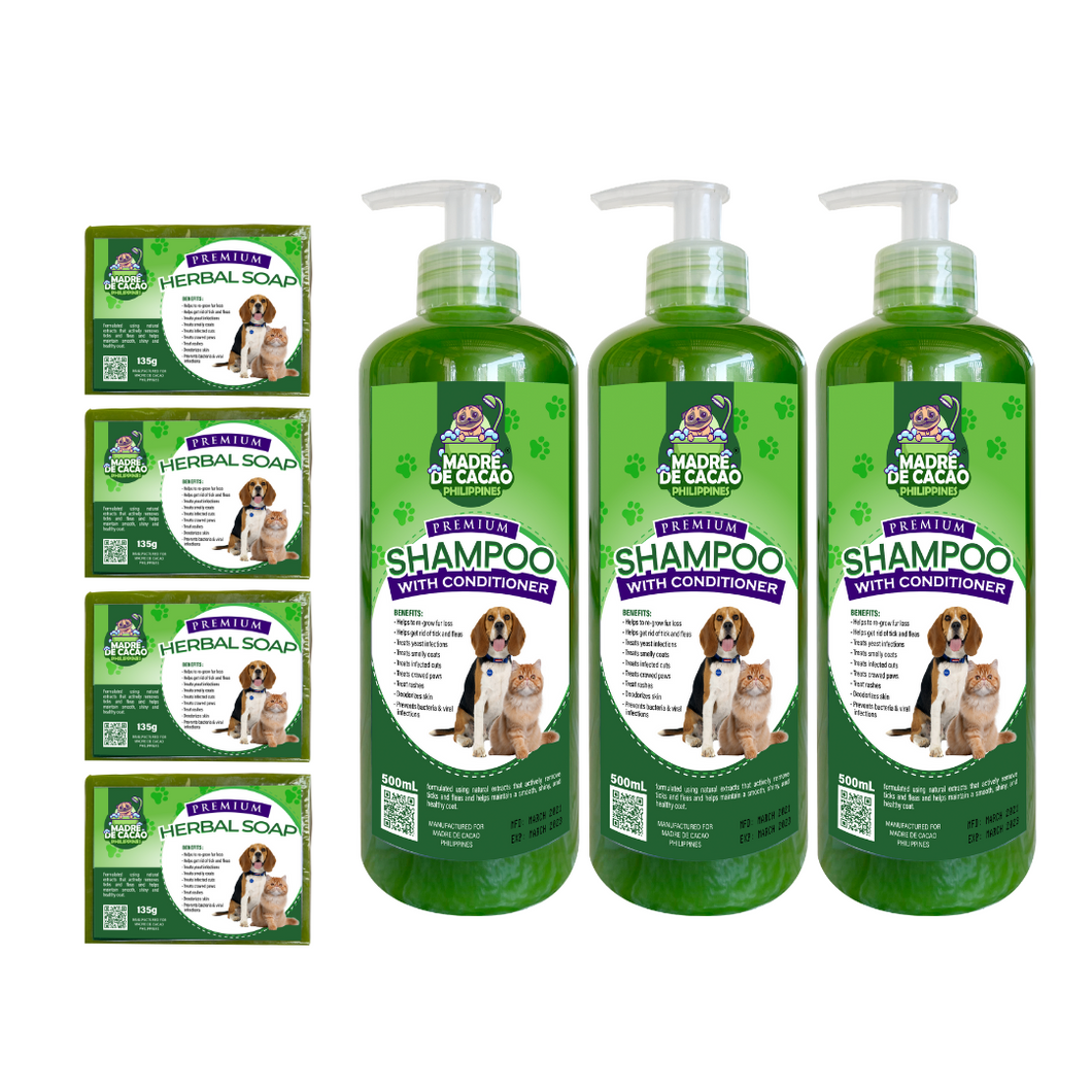 Crazy Deals Bundles 4 (4 MDC Soaps, 3 MDC Premium Shampoo with Conditioner)